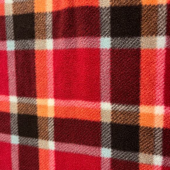 Eddie Bauer Fleece Plaid Pullover Women's Size Medium 1/4 Zip Jacket - Picture 11 of 11